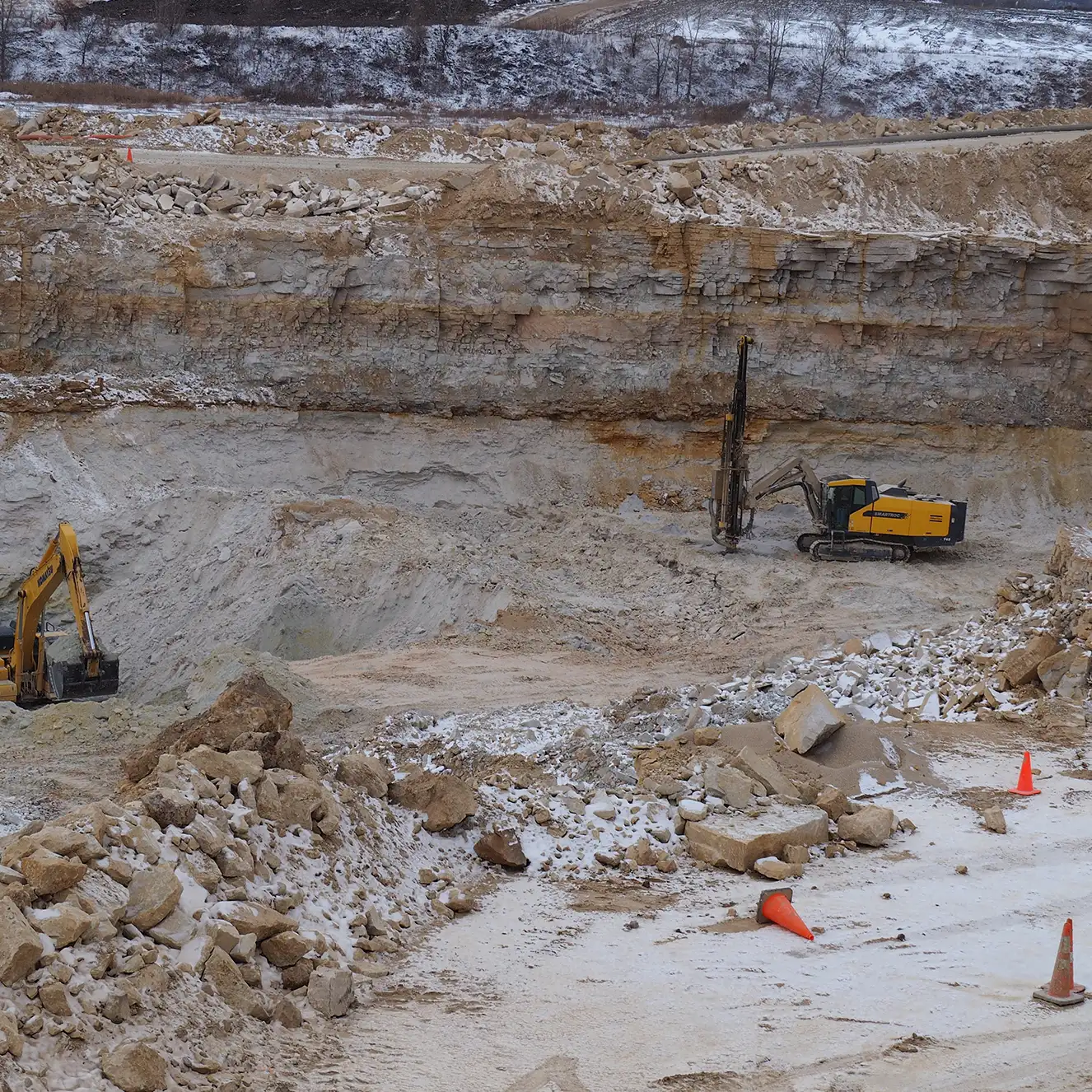 rock-quarry-excavation-drilling-equipment-limestone-site